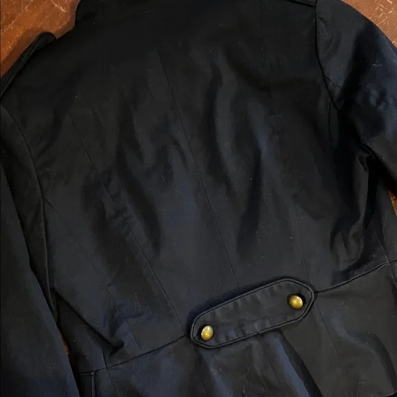 🌻3/$15🌻 H&M women’s Dark Blue Military Jacket - Picture 10 of 10